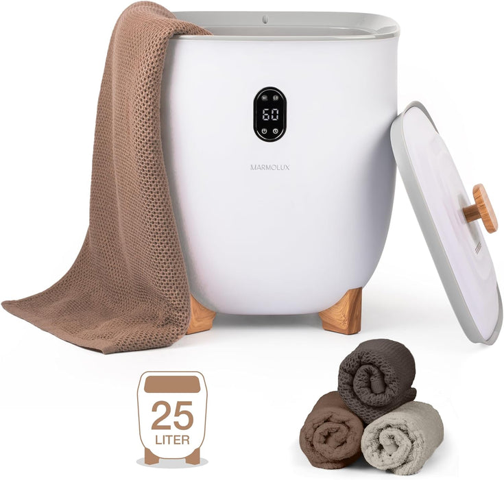 Marmolux 25L Towel Warmer Bucket with Auto Shut Off - Bathroom Towel Warmer for Efficient Towel Warming