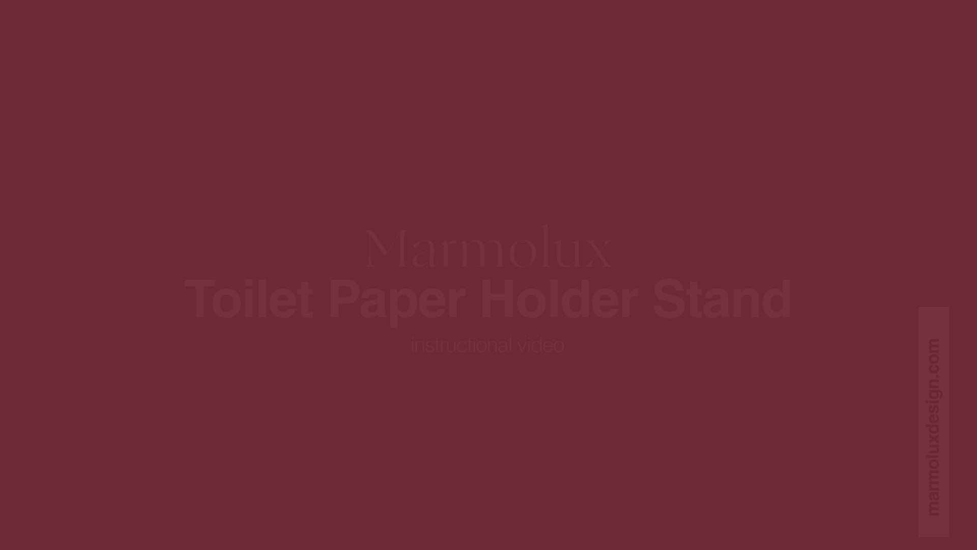 Marmolux Easy to Assemble Free standing Toilet Paper Roll Holder  