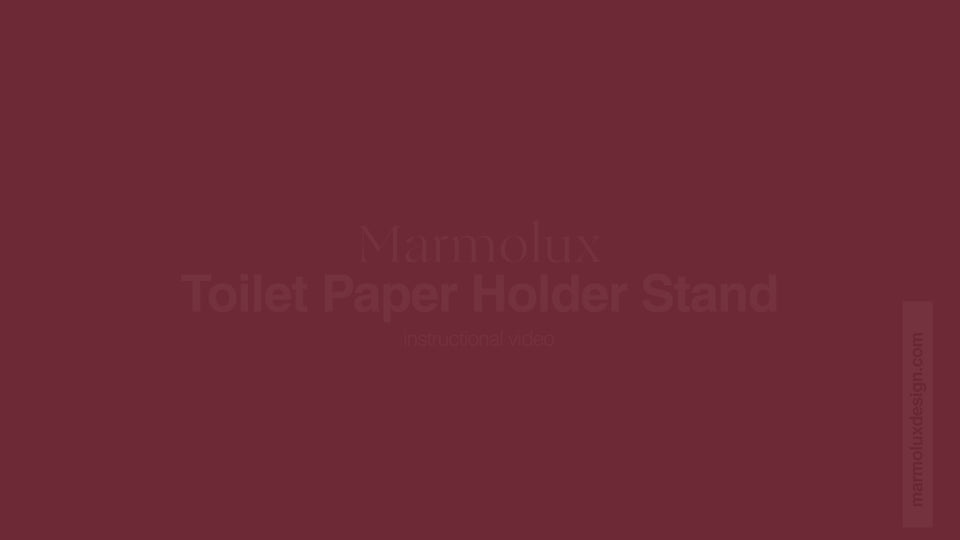 Marmolux Easy to Assemble Free standing Toilet Paper Roll Holder  