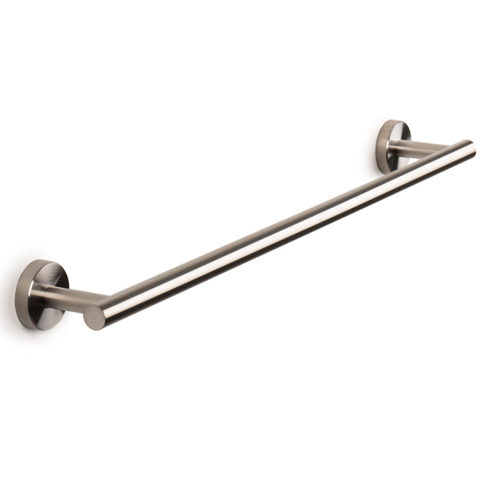24 inches Bath Towel Bar - Round Design  (Brushed Steel)