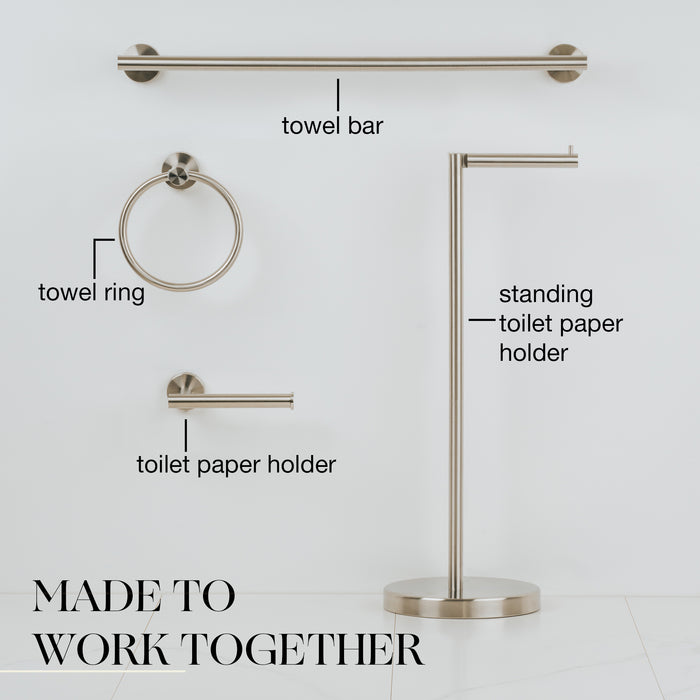Classic Toilet Roll Holder (Stainless Steel)