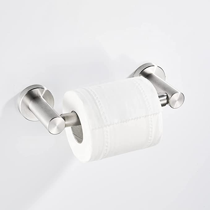 Spring Loaded Toilet Roll Holder (Brushed Steel)