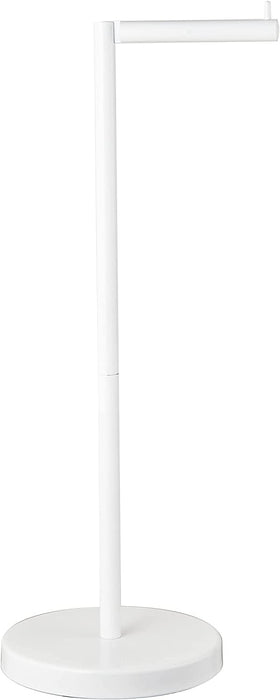 4 Rolls Storage - Free Standing Toilet Paper Holder Stand (White)